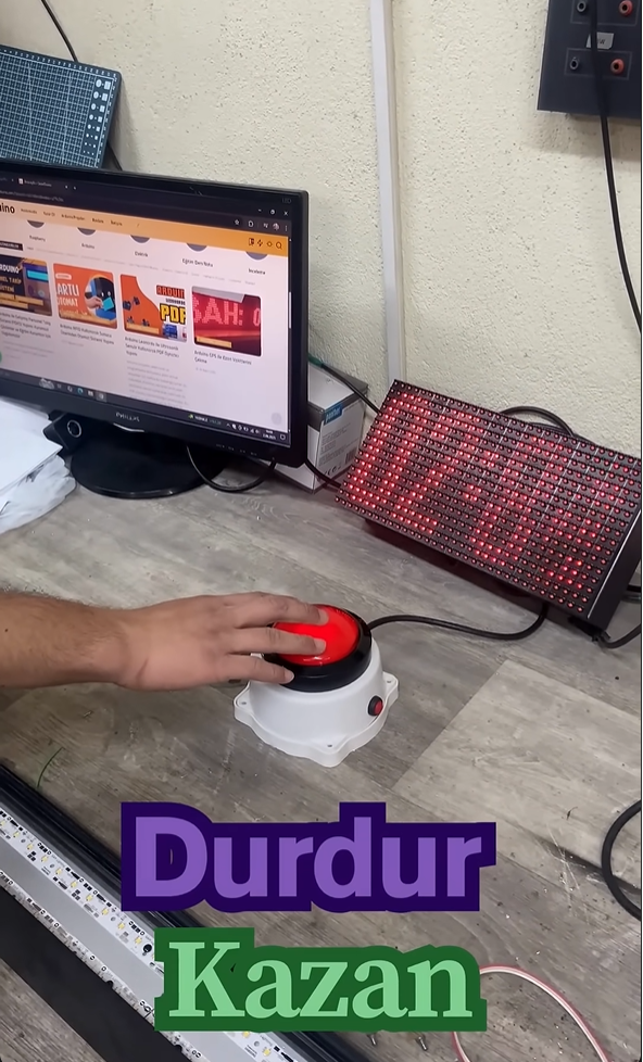 p10 led panel ile durdur kazan oyunu